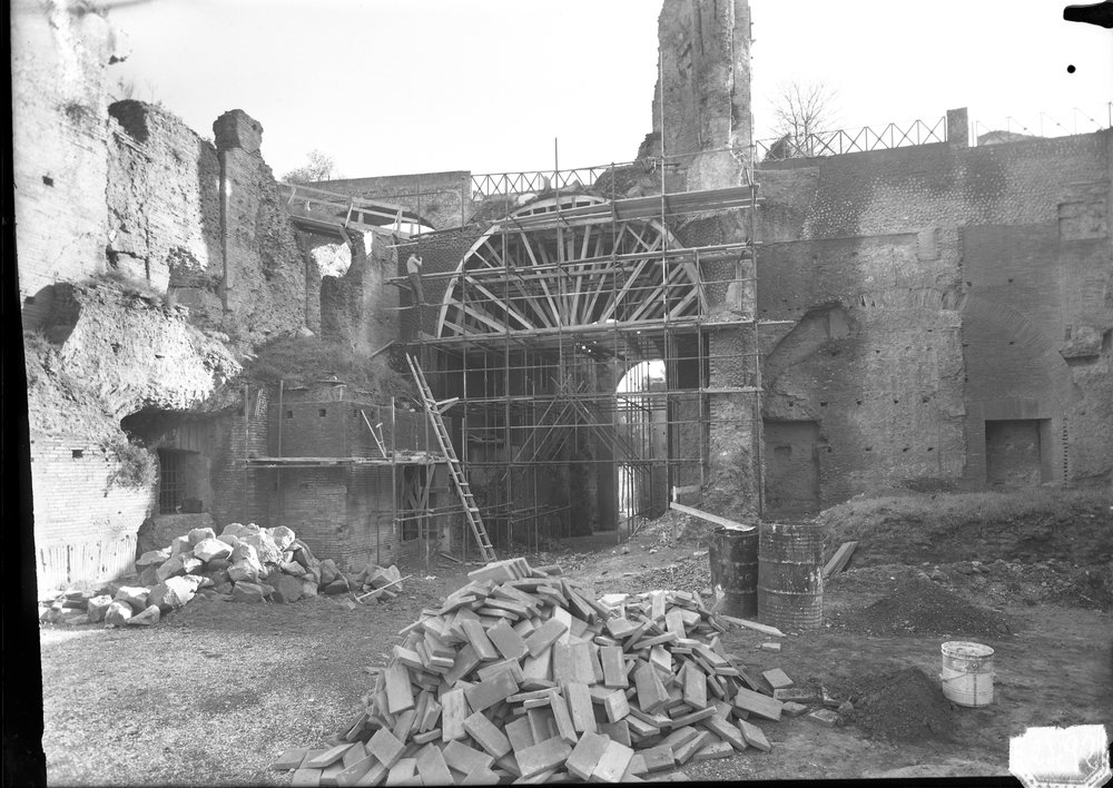 Zona del ponte in corso di restauro (Dic. 1964) - 2492.tif