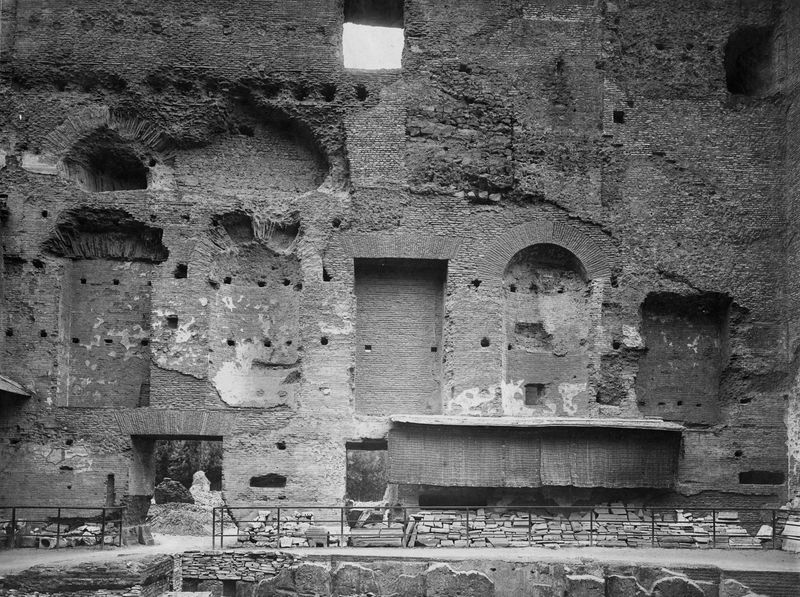 019551 - scavo archeologico - S. Maria Antiqua, atrio, parete occidentale