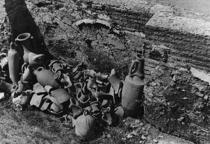 019554 - scavo archeologico - S. Maria Antiqua, atrio, deposito di acque nell'impluvio dell'atrio di Caligola
