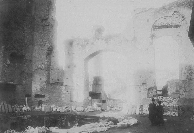 019548 - scavo archeologico - S. Maria Antiqua, atrio, veduta