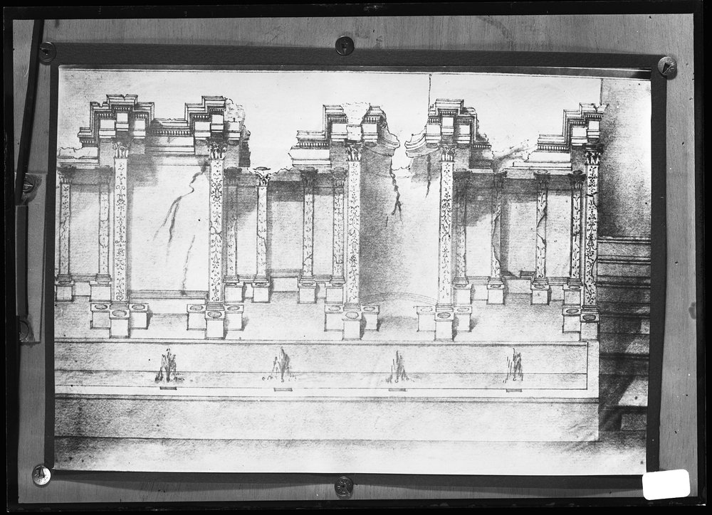 Lastra 2877, Domus Transitoria - disegno del XVIII secolo conservato a forma.tif