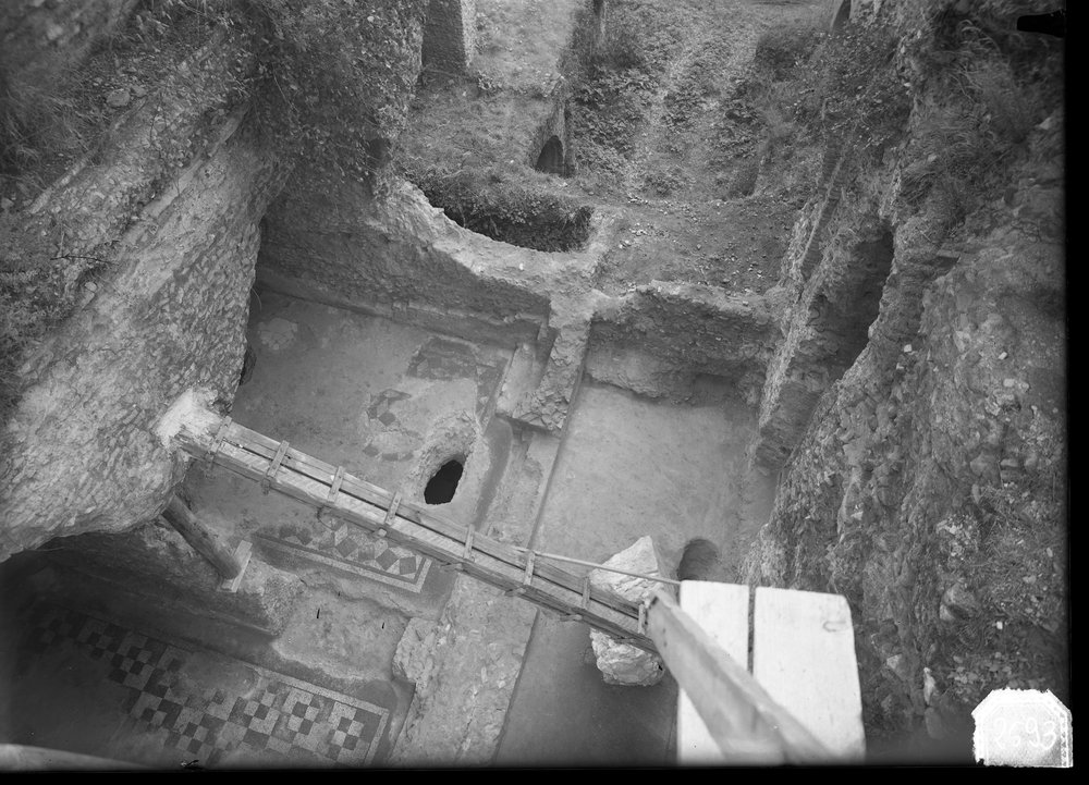 Lastra 2693, Terme Severiane - zona del ponte - nuovi ambienti sterrati prima del restauro.tif