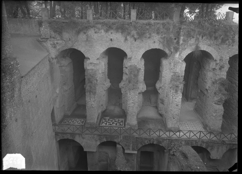 Lastra 2645, Domus Tiberiana Via Nova, arcate sud dopo il restauro Gennaio 1966.tif