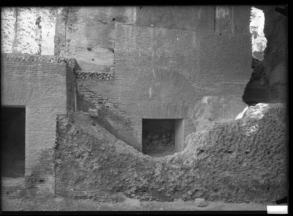 Lastra 2560, Terme Severiane - zona del ponte dopo il restauro,particolare parete settentrionale.tif