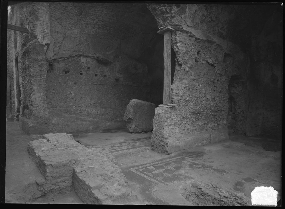 Lastra 2692, Terme Severiane - zona del ponte - nuovi ambienti sterrati prima del restauro.tif