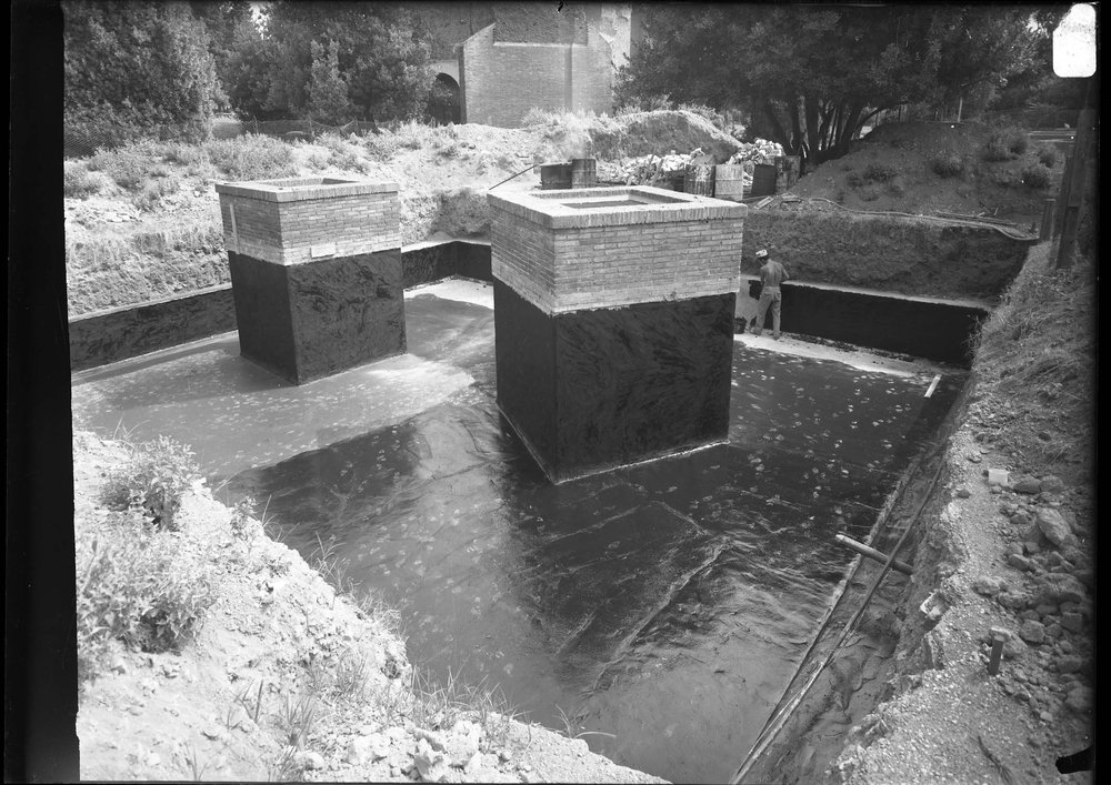 Lastra 2847, Domus Aurea volta dorata, lavori preliminari.jpg
