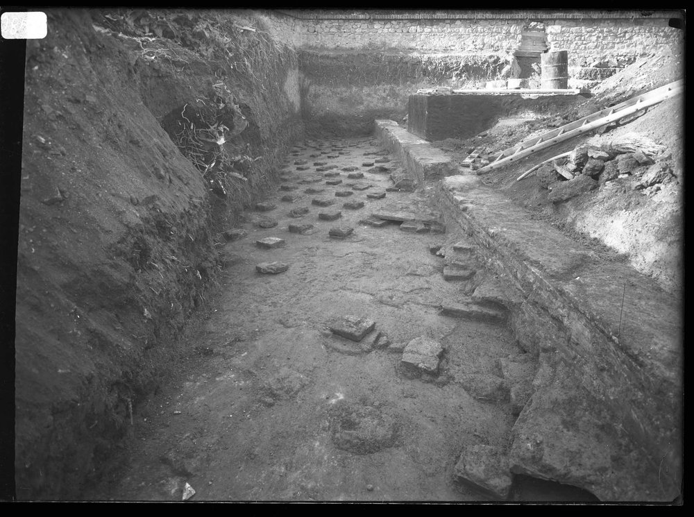 Lastra 2858, Domus Aurea - zona sopra l'ottagono resti di un vespaio.jpg