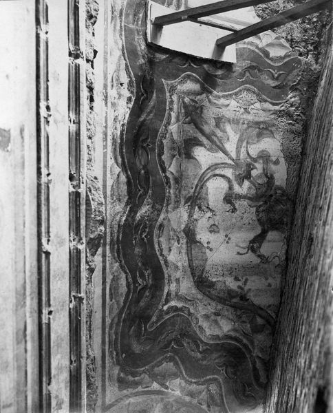 001666 - monumento - Palatino, Aula Isiaca, particolare della pittura parietale in secondo stile pompeiano della volta. Bibliografia di riferimento: Iacopi, I. "Aula Isiaca" 1997 ELECTA pp. 24-25. Neg. serie C, n. 459
