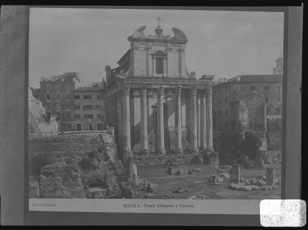 A 650 (9x12) foro romano -  tempio di Antonino Pio e Faustina.jpg