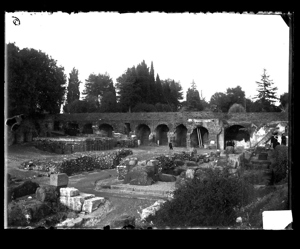Lastra fotografica A 292 - 9 X 12 . Zona della Roma Quadrata prima dello scarto Vaglieri.jpg