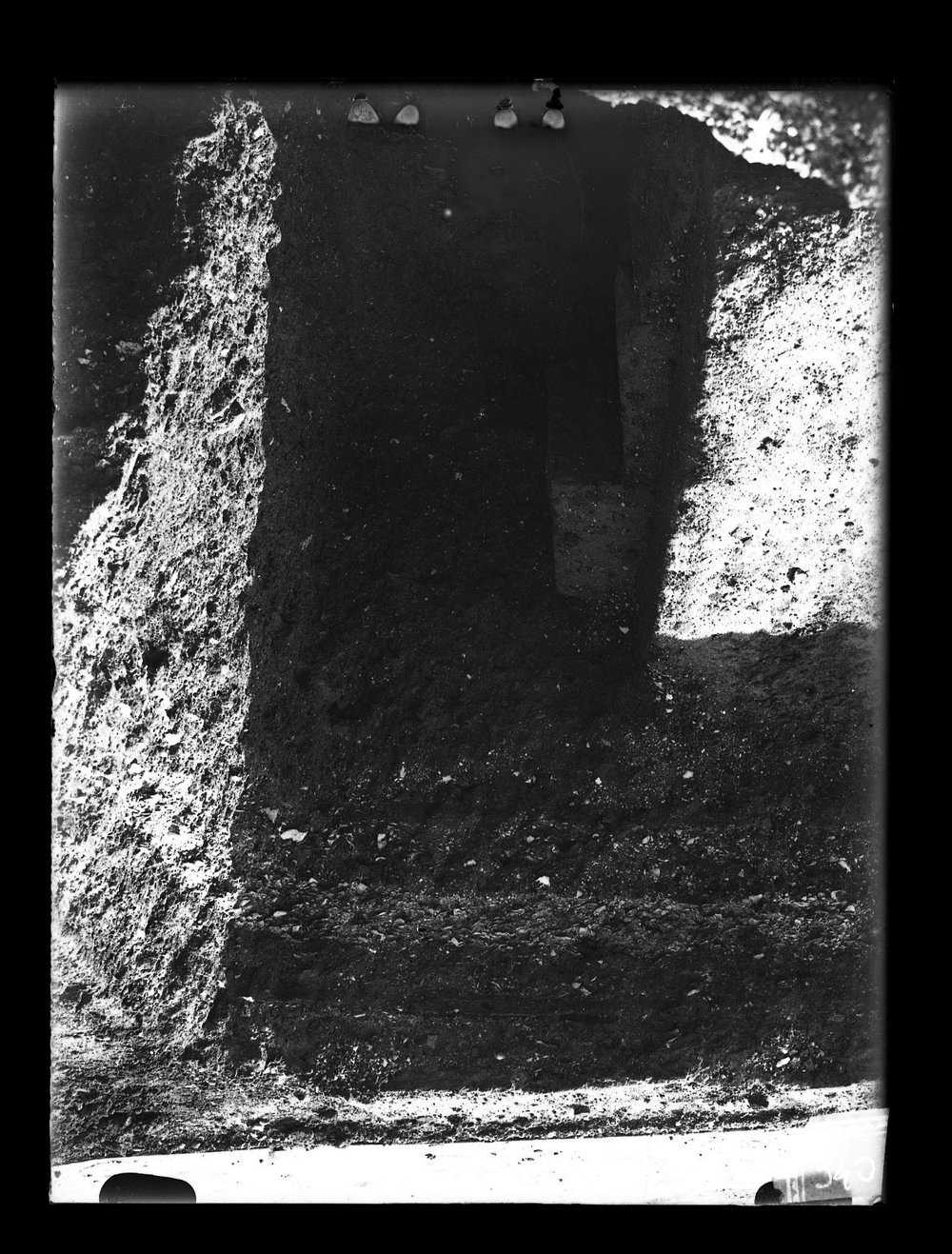Lastra fotografica A 340 - 9 X 12 saggi 1946 sezione sterro.jpg
