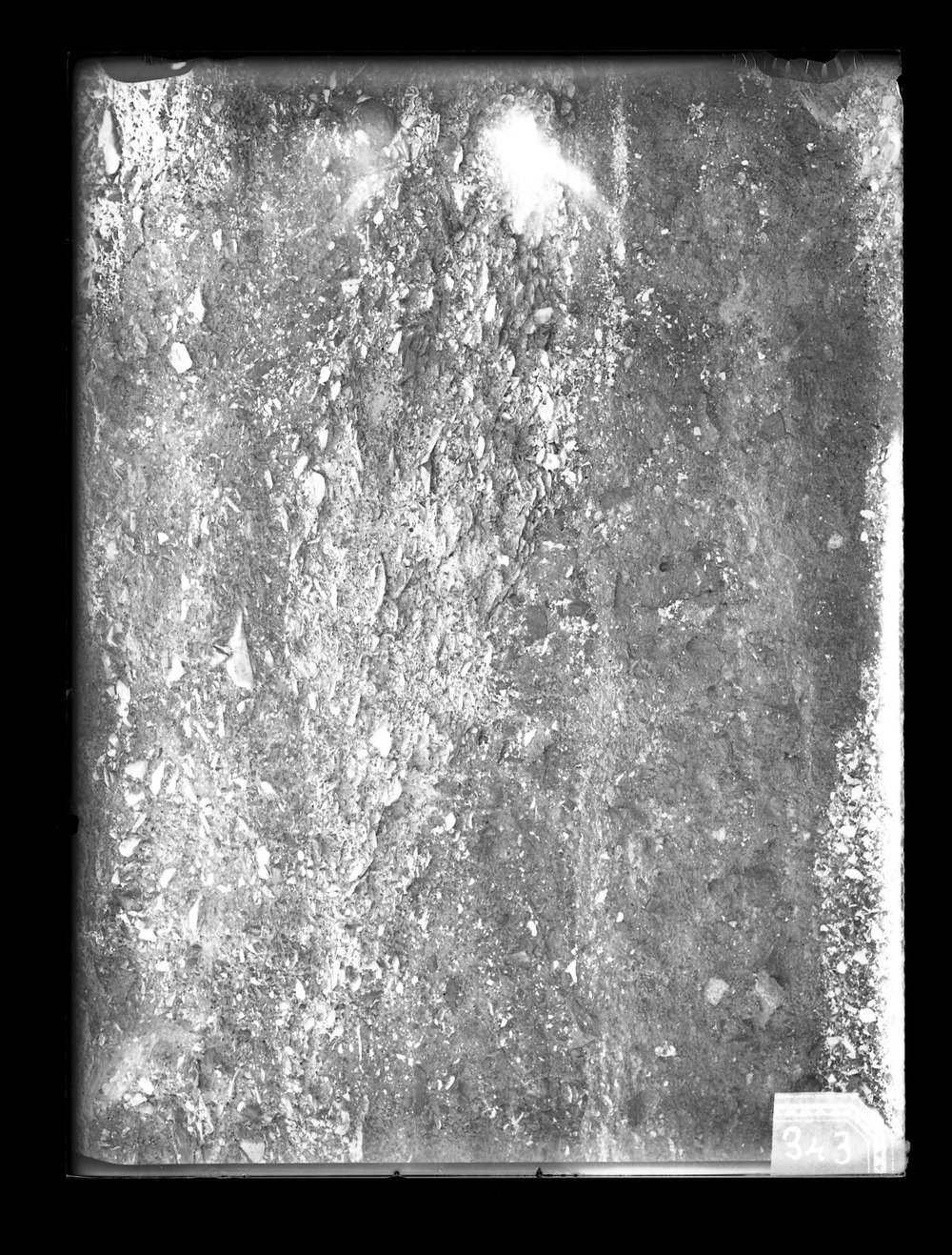 Lastra fotografica A 343 - 9 X 12 saggi 1946 particolari resti I fase rep..jpg