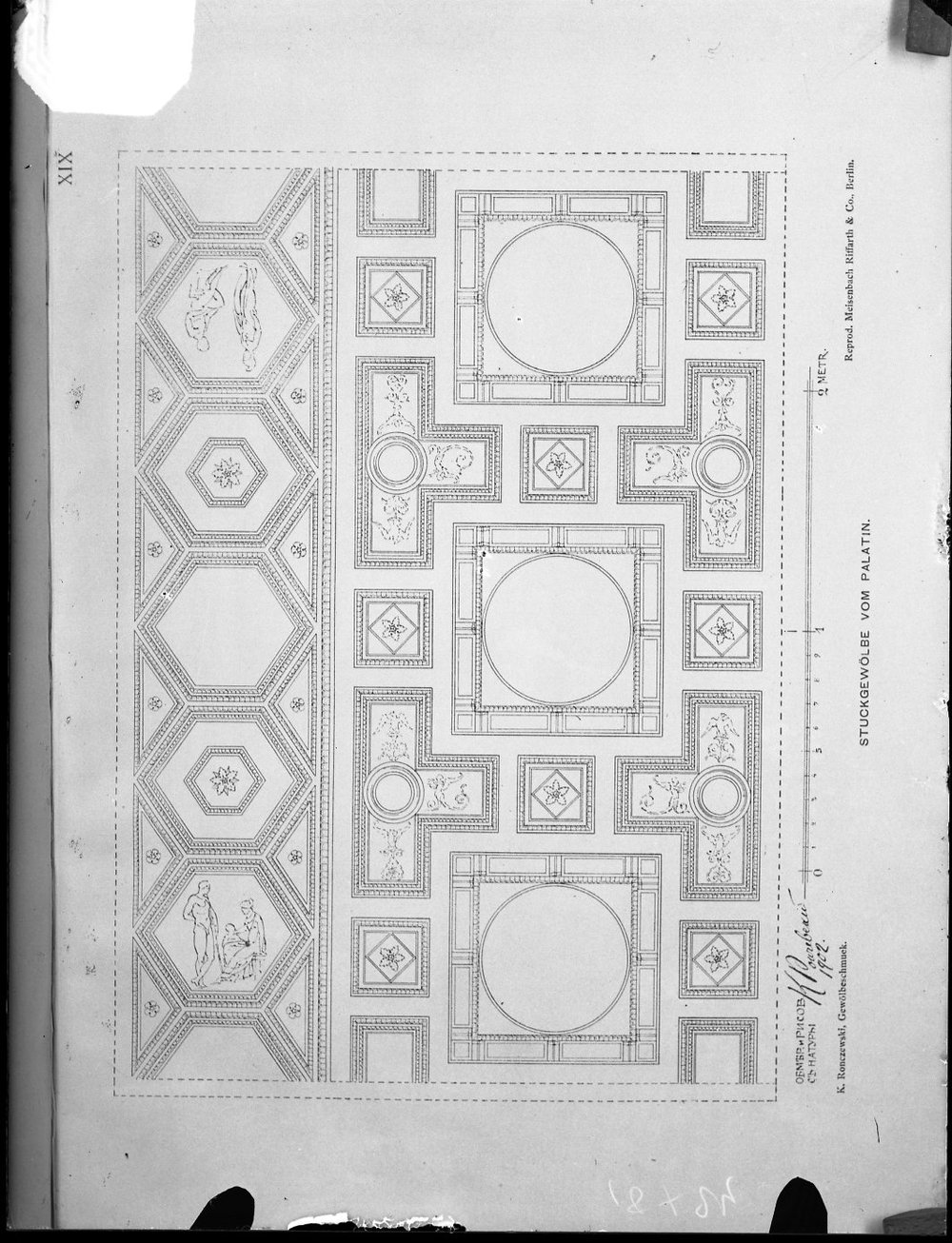 A 620 (9X12) Domus Tiberiana - ponte di caligola stucchi volta inferiore orientale.jpg