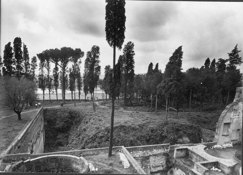 003306 - scavo archeologico - Domus Augustana, peristilio inferiore: prima dello scavo