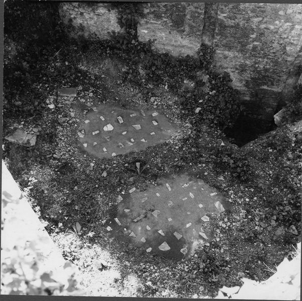 003412 - scavo archeologico - Domus Augustana fondazioni, saggio a Sud-Ovest del peristilio inferiore: pavimento di un ambiente scavato dal Bartoli