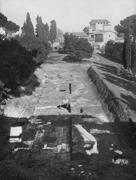 003419 - scavo archeologico - Domus Augustana, peristilio superiore: durante lo scavo, gennaio 1929