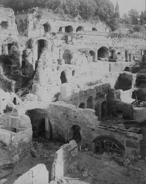 019531 - scavo archeologico - S. Maria Antiqua, atrio durante lo scavo; neg. serie E, n. 89