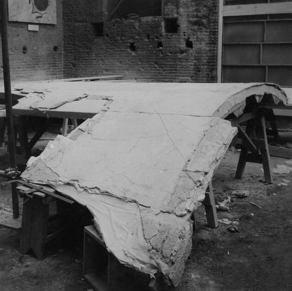 001669 - restauro - Lavori di restauro della volta. Neg. serie Istituto Centrale del Restauro nÂ° R 1927