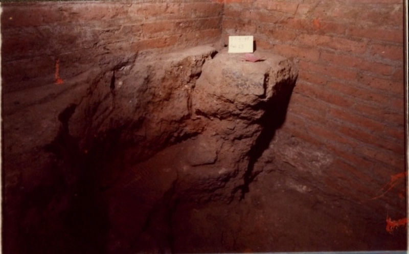 008576 - scavo archeologico - Domus Tiberiana, settore 12-Livello V: particolare scavi nell'ambiente 63 (scavi Istituto svizzero), 1985