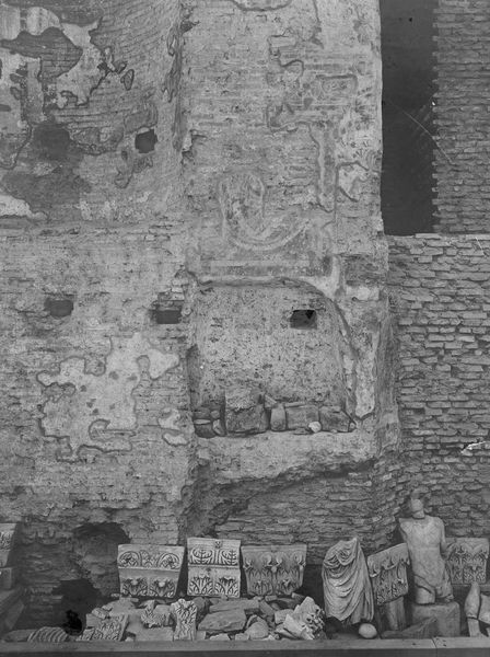 019693 - monumento - S. Maria Antiqua, pitture nell'Atrio, parete a sinistra entrando; neg. serie C, n. 631