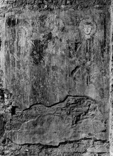 019706 - monumento - S. Maria Antiqua, pitture nell'Atrio, pitture dell'angolo della parete sinistra; neg. serie E, n. 51693