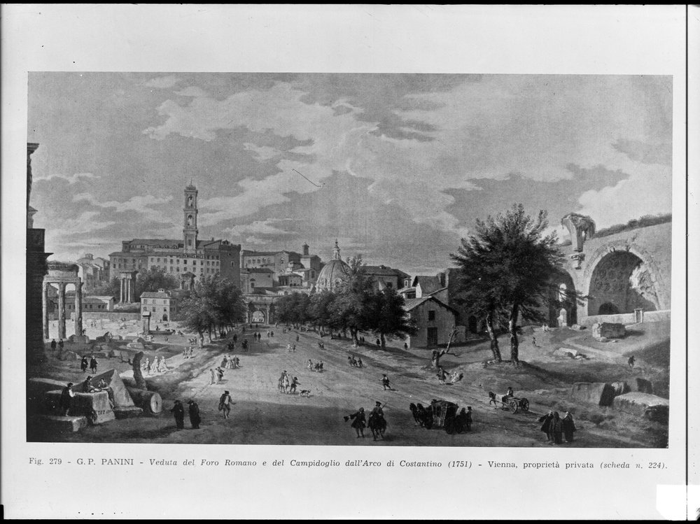Lastra E 2480 - foro romano, veduta dall'arco di Tito.JPG