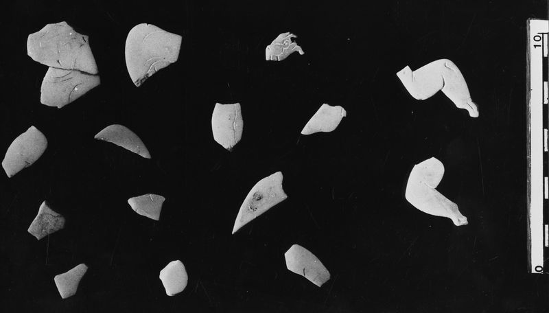 005853 - reperto - Crustae marmoree parietali raffiguranti corpi di Eroti (?), capelli(?), braccia (?) e altri elementi non identificabili. Il materiale di cui si compongono Ã¨ giallo antico. Bibliografia di riferimento: "Museo Palatino, le Collezioni" a cura di M.T. Tomei e C. Gasparri, Electa 2014 pp. 190-194. Neg. serie Film nÂ° 2478