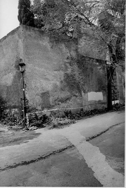 003014 - restauro - Via di S. Bonaventura: lavori ACEA, muro di recinzione verso il Palatino