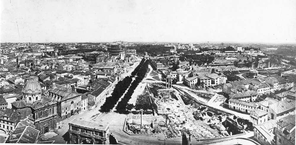 Foro Romano veduta dal Campidiglio presa tra il 1860 e il 1870.tif