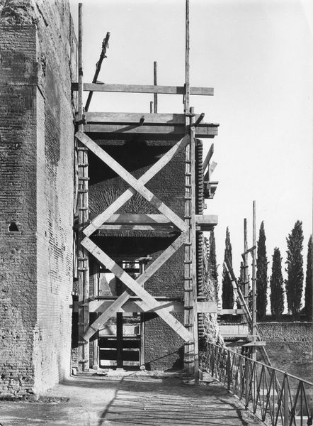 003240 - restauro - Domus Augustana, corpo centrale piano superiore: restauro delle strutture, ottobre 1936