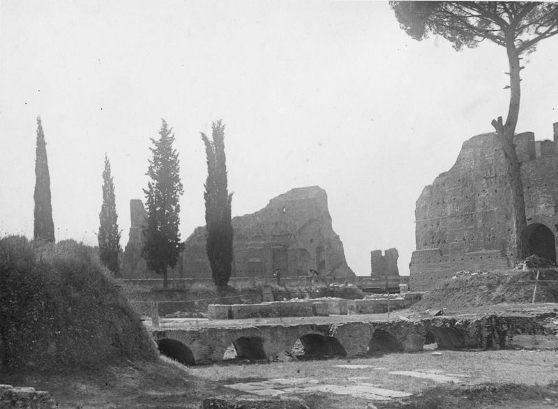 003448 - restauro - Domus Augustana, peristilio superiore: dopo i restauri, 1933