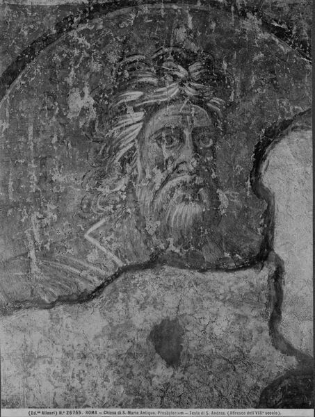 019259 - monumento - S. Maria Antiqua, pitture, cappella centrale, parete sinistra, S. Andrea