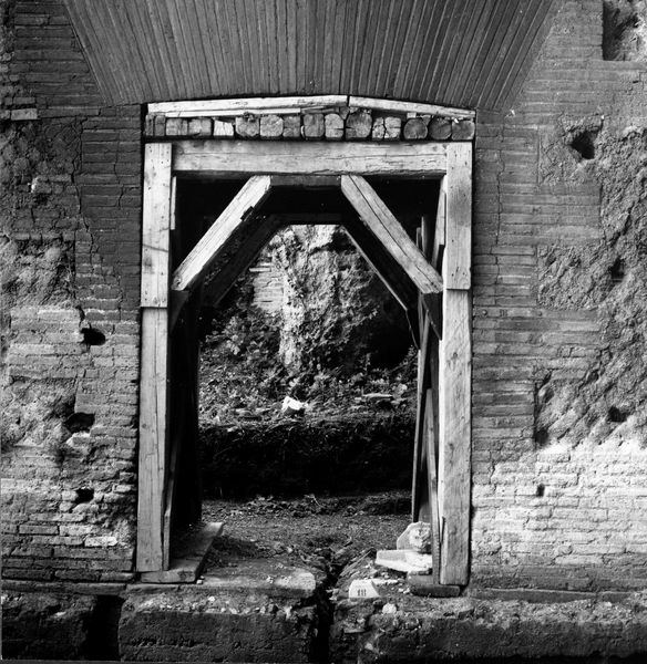 004928 - restauro - Domus Tiberiana, fronte Nord-Est settore 13-Livello IV: ambiente 8-9 lesioni alle strutture
