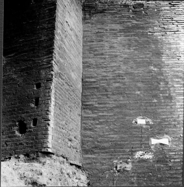 004983 - restauro - Domus Tiberiana, fronte Nord-Est settore 13-Livello IV: ambiente 12 lesioni alle strutture, settembre 1970