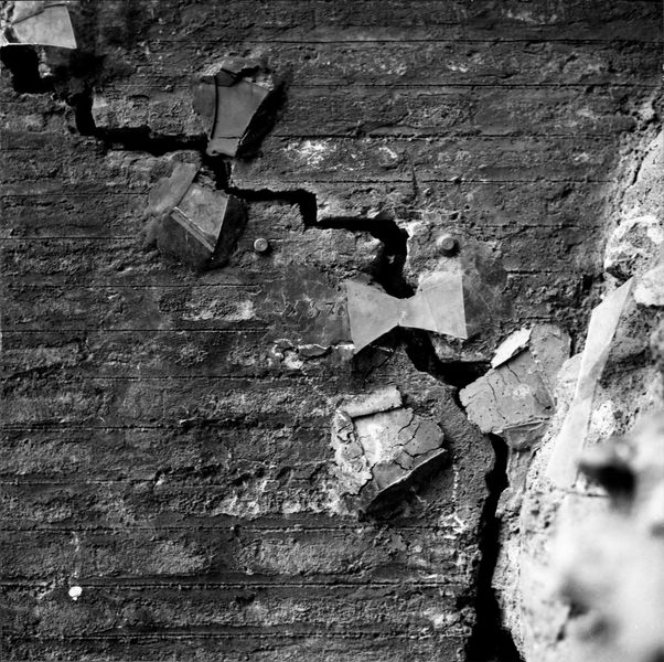 005020 - restauro - Domus Tiberiana, fronte Nord-Est settore 13-Livello IV: ambiente 13 lesioni delle strutture, 1970