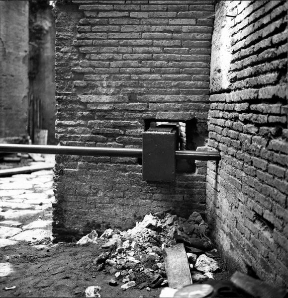 005052 - restauro - Domus Tiberiana, via Nova settore 13-Livello IV: ambiente 217-218 lavori per il monitoraggio permanente delle strutture, 1971
