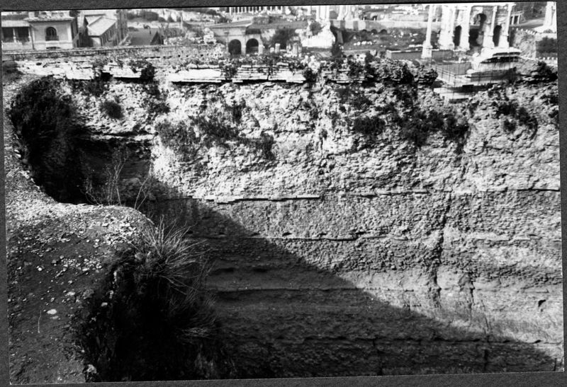 005136 - restauro - Domus Tiberiana, angolo Nord settore 13-Livello V-VI: ambiente inferiore restauro della volta febbraio 1959