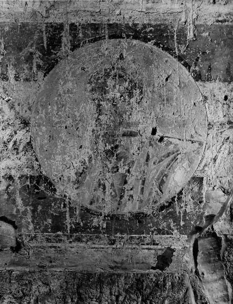 019207 - monumento - S. Maria Antiqua, pitture, cappella centrale, parete a destra dell'abside, particolare; Neg. serie E, n. 51271