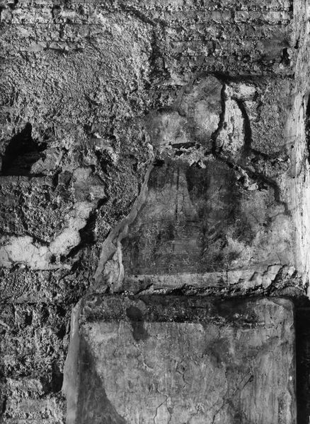 019233 - monumento - S. Maria Antiqua, cappella centrale, parete in fondo a destra, particolare; Neg. serie E, n. 51347