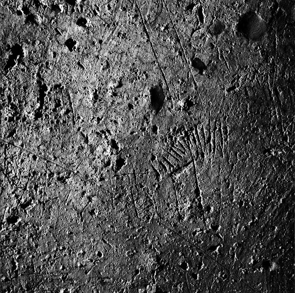 007645 - monumento - Palatino, Domus Tiberiana, ambienti sul Clivus Victoriae, piano terra, graffiti nella parte interna del vano destro dell'ingresso n. 3; neg. serie 6x6, n. 1022