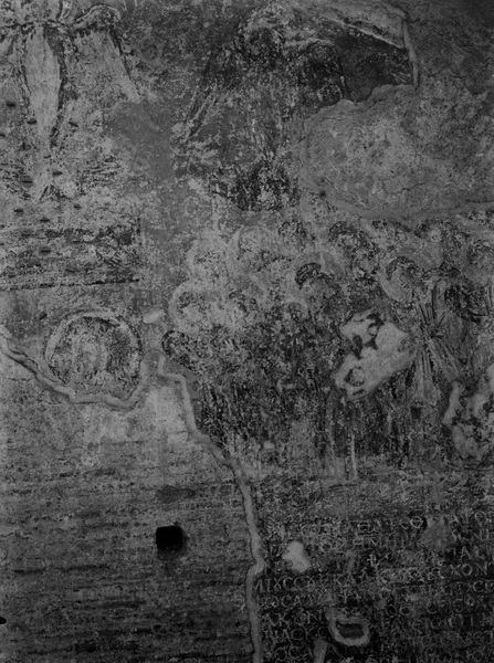 019246 - monumento - S. Maria Antiqua, cappella centrale, parete di fondo, gruppo degli angeli e serafini ai lati della croce; neg. serie E, n. 191