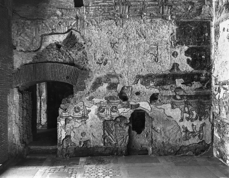 019260 - monumento - S. Maria Antiqua, pitture, cappella centrale, parete di sinistra; neg. serie C, n. 641