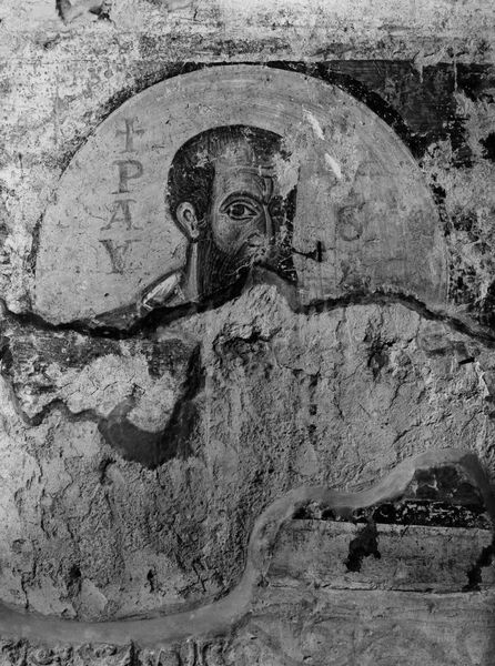 019269 - monumento - S. Maria Antiqua, cappella centrale, parete di sinistra, S. Paolo; neg. serie E, n. 51276
