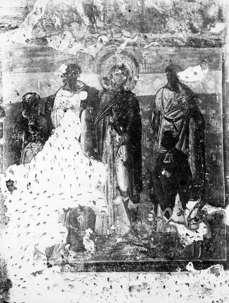 019362 - monumento - S. Maria Antiqua, pittura sulla parete di fondo della navata centrale (lato destro): Salomona madre dei Maccabei; neg. serie E, n. 221