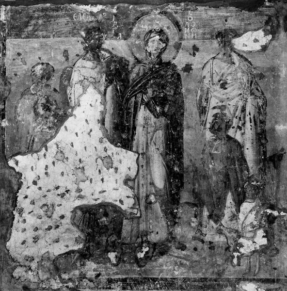 019363 - monumento - S. Maria Antiqua, navata centrale, parete di fondo, lato destro: Salomona madre dei Maccabei con i figli; neg. serie E, n. 51255