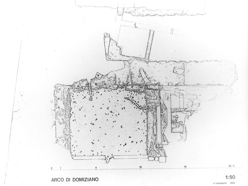 005581 - elaborato grafico - Clivio Palatino, Arco di Domiziano: rilievo