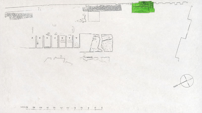 005775 - elaborato grafico - Clivio Palatino, lato sinistro: pianta strutture