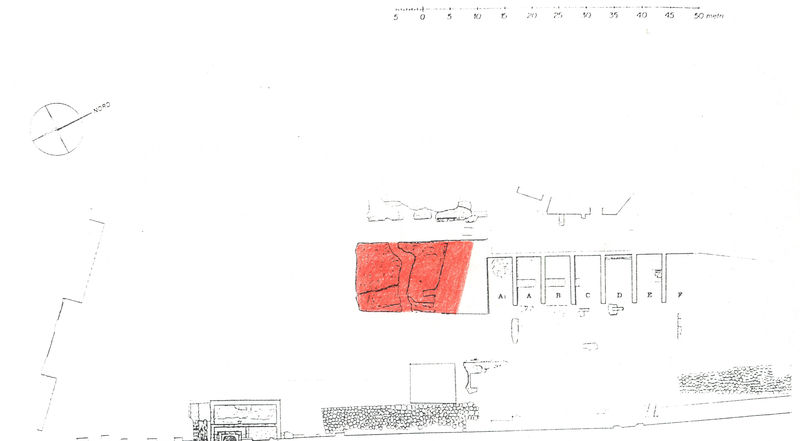 005795 - elaborato grafico - Clivio Palatino, tempio di Giove Statore: pianta