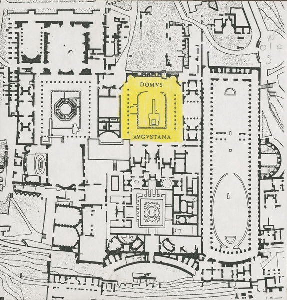 003413 - elaborato grafico - Domus Augustana, peristilio superiore: pianta