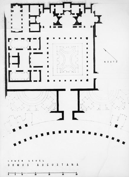 003479 - elaborato grafico - Domus Augustana: pianta del piano inferiore